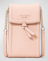Kate Spade North-south Leather Crossbody Bag In Mochi Pink