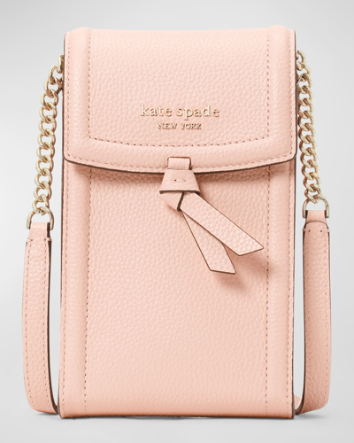Kate Spade North-south Leather Crossbody Bag In Mochi Pink