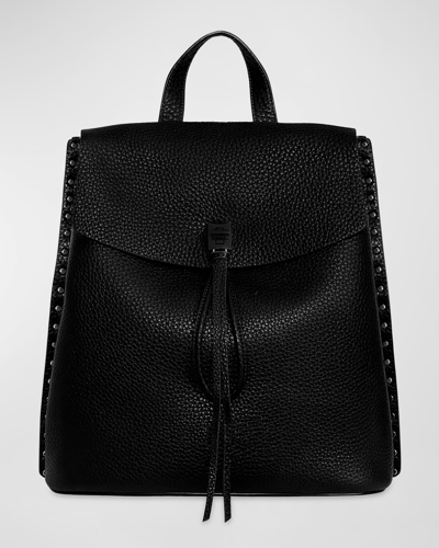 Rebecca Minkoff Darren Signature Leather Backpack In Black