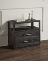 Hooker Furniture Shou Sugi Ban Two-drawer Nightstand