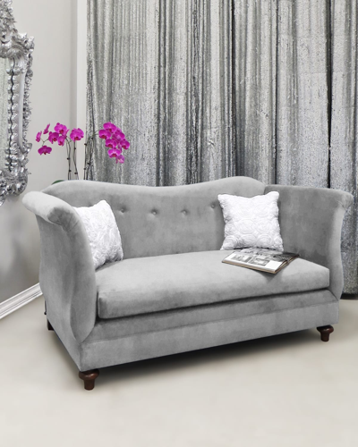 Haute House Glamour Settee In Grey