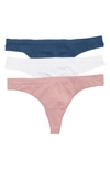 Abound Sammy Seamless Thong In Navy Denim Multi