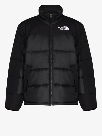 The North Face Embroidered-logo Padded Coat In Black