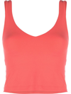 Lululemon Red Align Cropped Yoga Vest Top In Pink