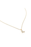 Monica Vinader Diamond Alphabet Pendant Necklace In 18ct Gold Vermeil Sterling R