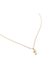 Monica Vinader Diamond Alphabet Pendant Necklace In 18ct Gold Vermeil Sterling J
