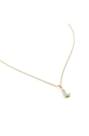 Monica Vinader Diamond Alphabet Pendant Necklace In 18ct Gold Vermeil Sterling D