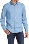 Stone Rose Tencel® Denim Button-up Shirt In Denim Blue