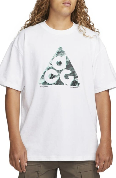 Nike Acg Graphic Tee In White