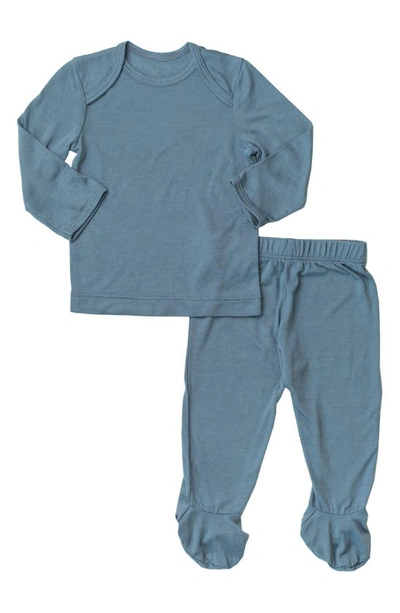 Solly Baby Babies' Sleeper Cerulean Fitted Two-piece Pajamas
