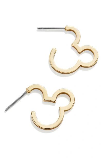 Baublebar Mickey Mouse Hoop Earrings In Gold-tone