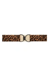 Ruespari Wild Thing & Matte Black Clasp Stretch Belt In Wild Thing