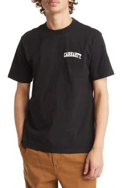 Carhartt Black University Script T-shirt