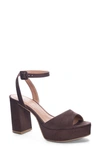 Chinese Laundry Theresa Platform Sandal In Brown