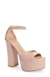 Stuart Weitzman Platform Sandal In Ballet
