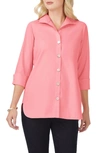Foxcroft Pandora Non-iron Cotton Shirt In Pink Peach