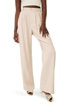 Reformation Mason Wide Leg Pants In Oyster