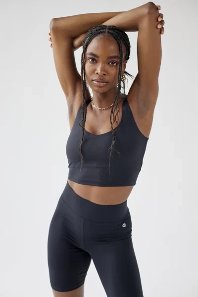 All Access V-neck Cropped Top In Black