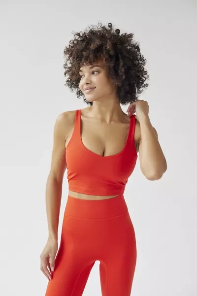 All Access V-neck Cropped Top In Red