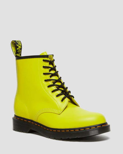 Dr. Martens 1460 Smooth Leather Lace Up Boots In Yellow