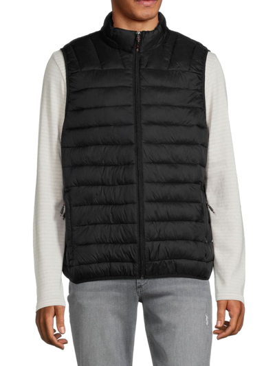 Hawke And Co Men's Packable Puffer Vest In Black