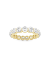 Saks Fifth Avenue Women's Build Your Own Collection 14k Yellow Gold & Natural Round Diamond Floating Eternity Band In 3 Tcw Yellow Gold