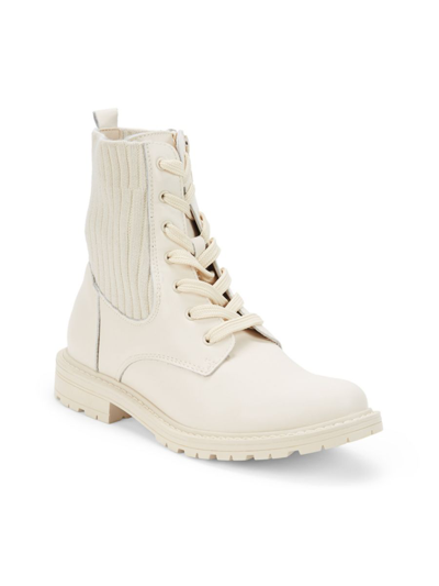 Sam Edelman Little Girl's & Girl's Lydell Combat Boots In Modern Ivory