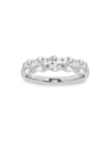 Saks Fifth Avenue Women's Build Your Own Collection 14k White Gold & 7 Natural Round Diamond Anniversary Band In 1 Tcw White Gold
