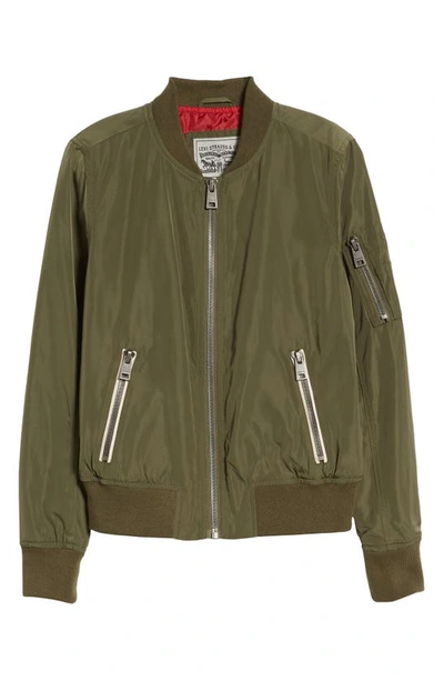 Levi's® Levi's Ma-1 Satin Bomber Jacket In Army Green