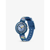 Flik Flak Kids' Fpnp125 Lover Of Dragons Bio-sourced Plastic And Recycled-pet Quartz Watch In Blue