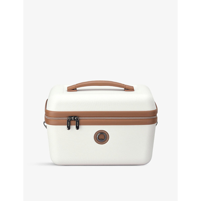 Delsey Chatelet Air 2.0 Tote Beauty Case In White/brown