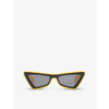 Off-white Artemisia Sunglasses In Yellow Dark Grey