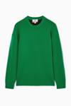 Cos Relaxed-fit Merino Wool Sweater In Green