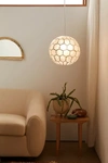Urban Outfitters Ami Capiz Pendant Light In Ivory
