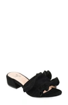 JOURNEE JOURNEE COLLECTION SABICA RUFFLE SLIDE SANDAL