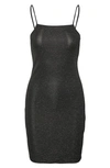 Vero Moda Kanna Shimmer Minidress In Black