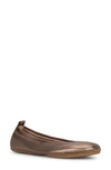 Yosi Samra Samara Foldable Ballet Flat In Bronze