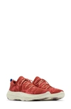 Sorel Explorer Blitz Stride Sneaker In Warp Red/ Chalk