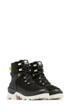 Sorel Brex™ Faux Shearling Lace-up Boot In Black Sea Salt