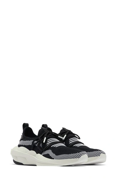 Sorel Explorer Defy Low Sneakers In Black/ White