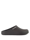 Balenciaga Men's Logo Clog Pool Slides In Kaki