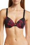 Natori Pure Luxe Underwire T-shirt Bra In Cabernet Kyoto Print