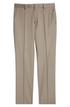 Hugo Boss Genius Virgin Wool Trousers In Light Beige