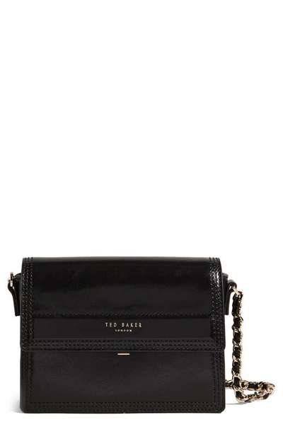 Ted Baker Libbe Leather Shoulder Bag In Black