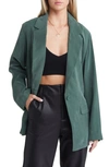 Open Edit Blazer In Green Cilantro