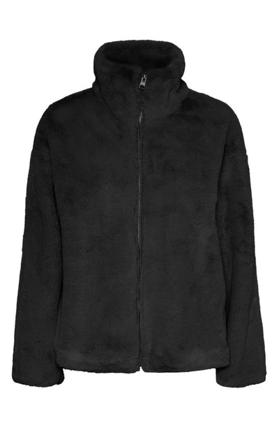 Vero Moda Monroe Faux Fur Jacket In Black