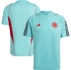 Adidas Originals Adidas Light Blue Colombia National Team Practice Training Jersey In Mint