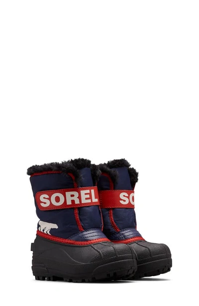 Sorel Kids' Snow Commander Insulated Waterproof Boot In Nocturnal