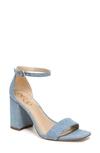 Sam Edelman Daniella Ankle Strap Sandal In Montrose Blue Denim