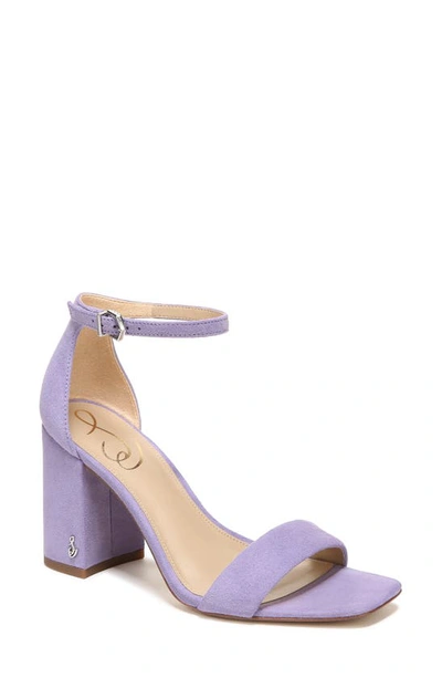 Sam Edelman Daniella Ankle Strap Sandal In Purple Iris